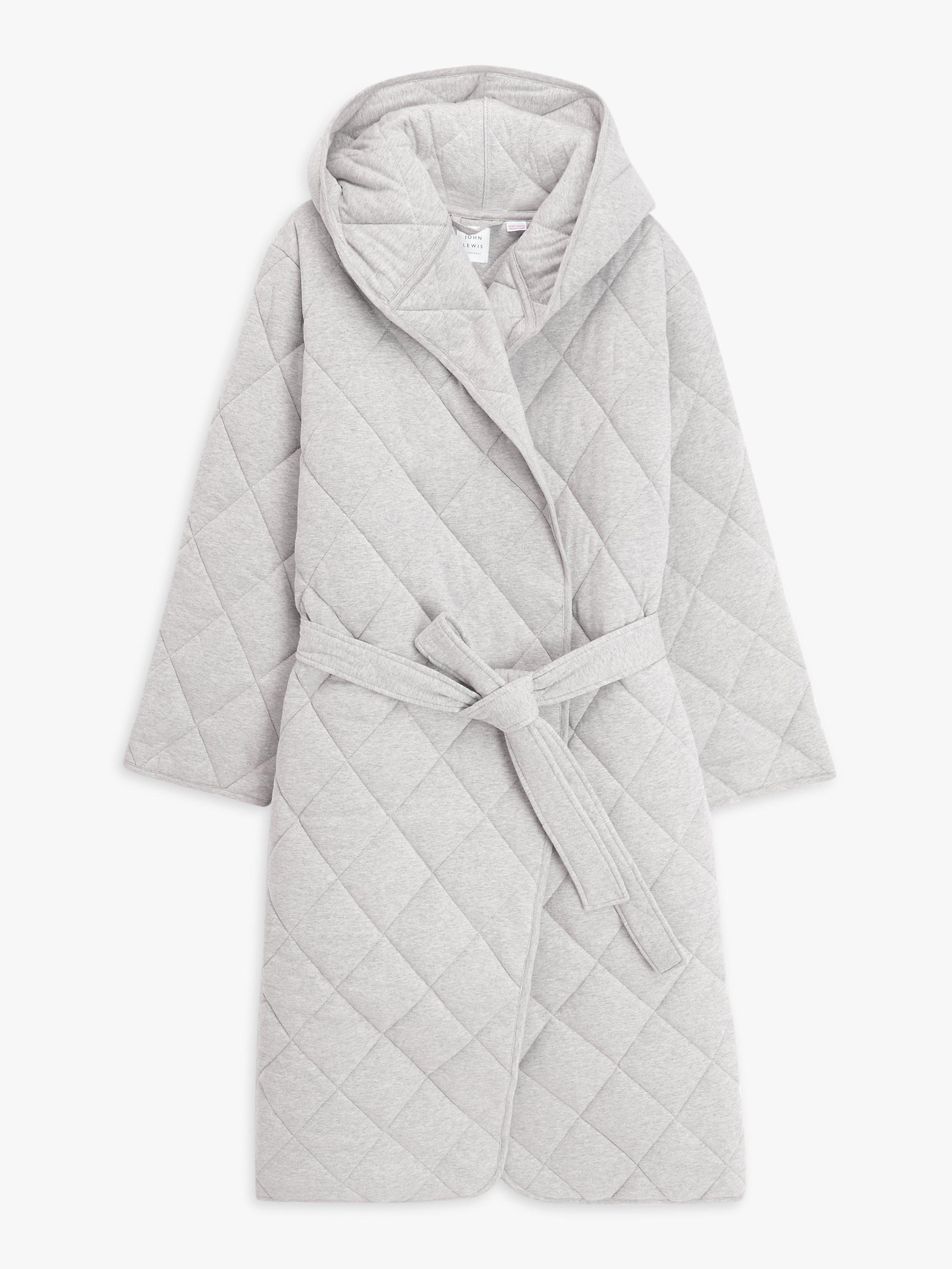 John lewis grey dressing gown best sale