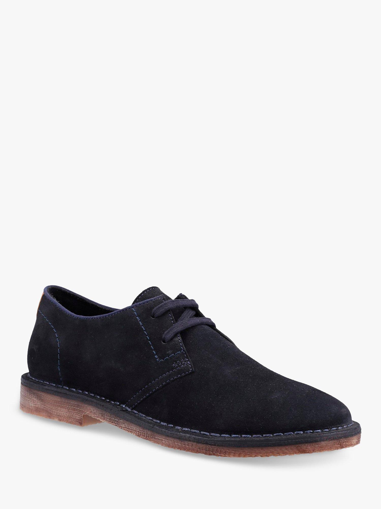 Hush Puppies Scout Suede Lace Up Shoes, Navy, 6