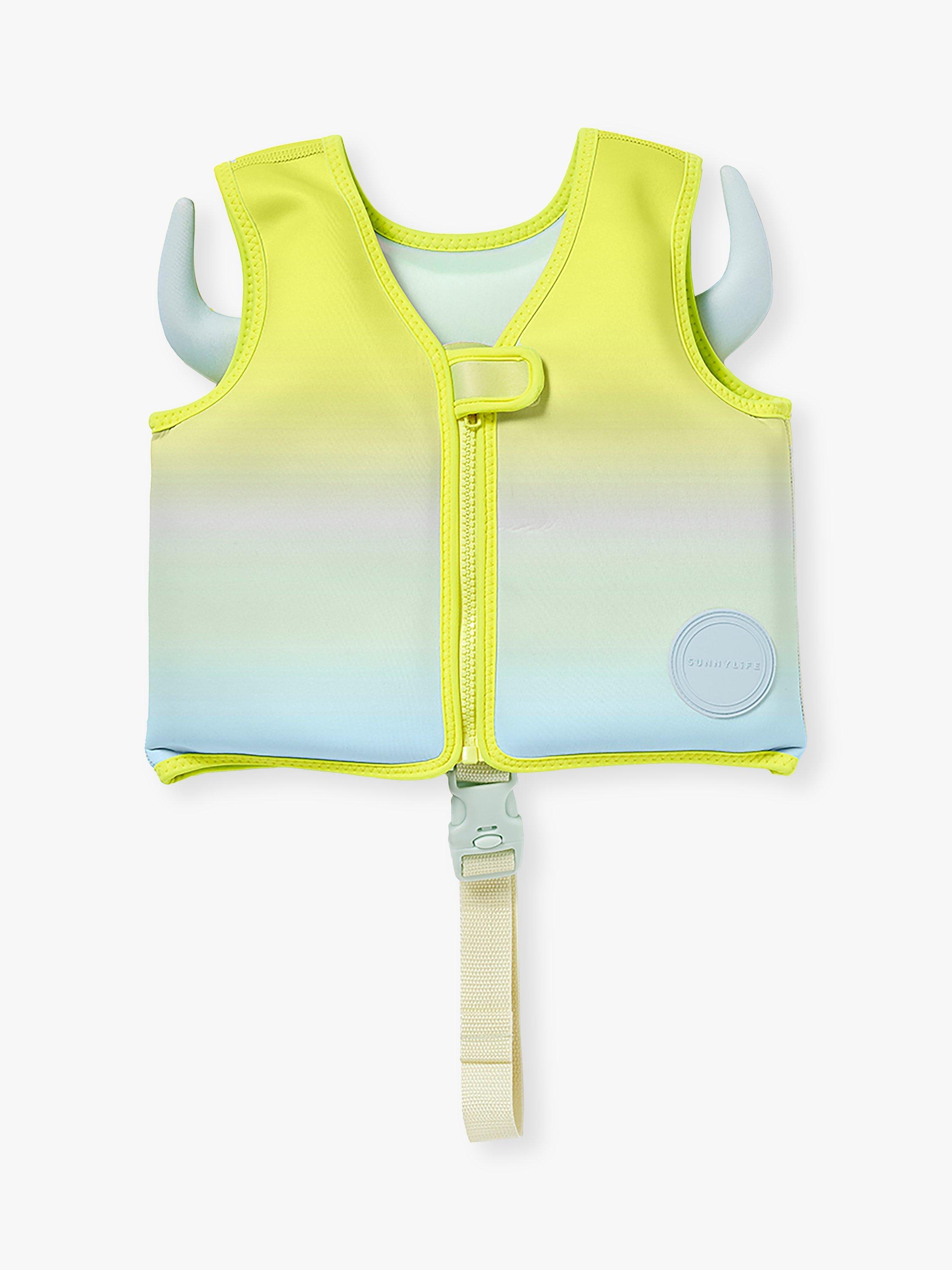 Sunnylife Kids' Monster Float Vest, Lime Green