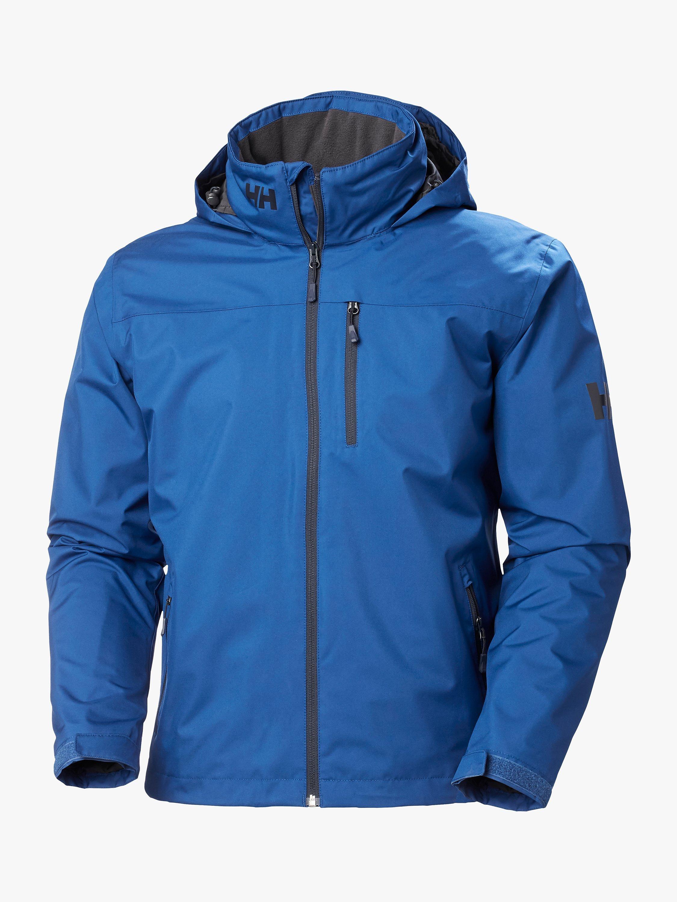 Helly Hansen Crew Hooded Men's Waterproof Sailing Jacket, Deep Fjord