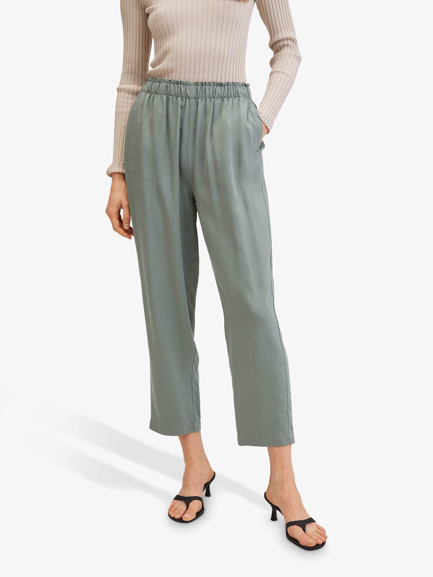 Mango Fluido Cropped Trousers