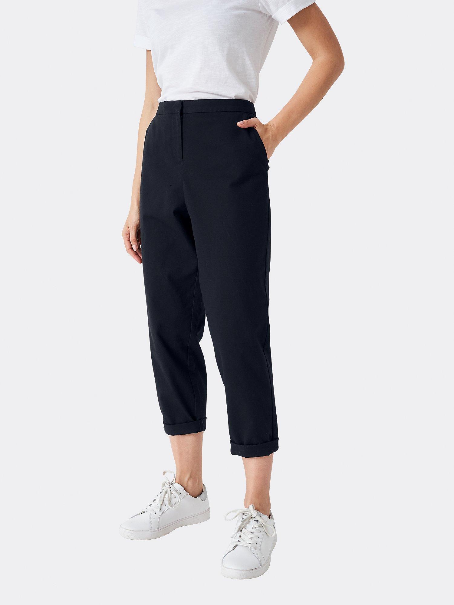 Crew Clothing Capri Trousers, Navy Blue