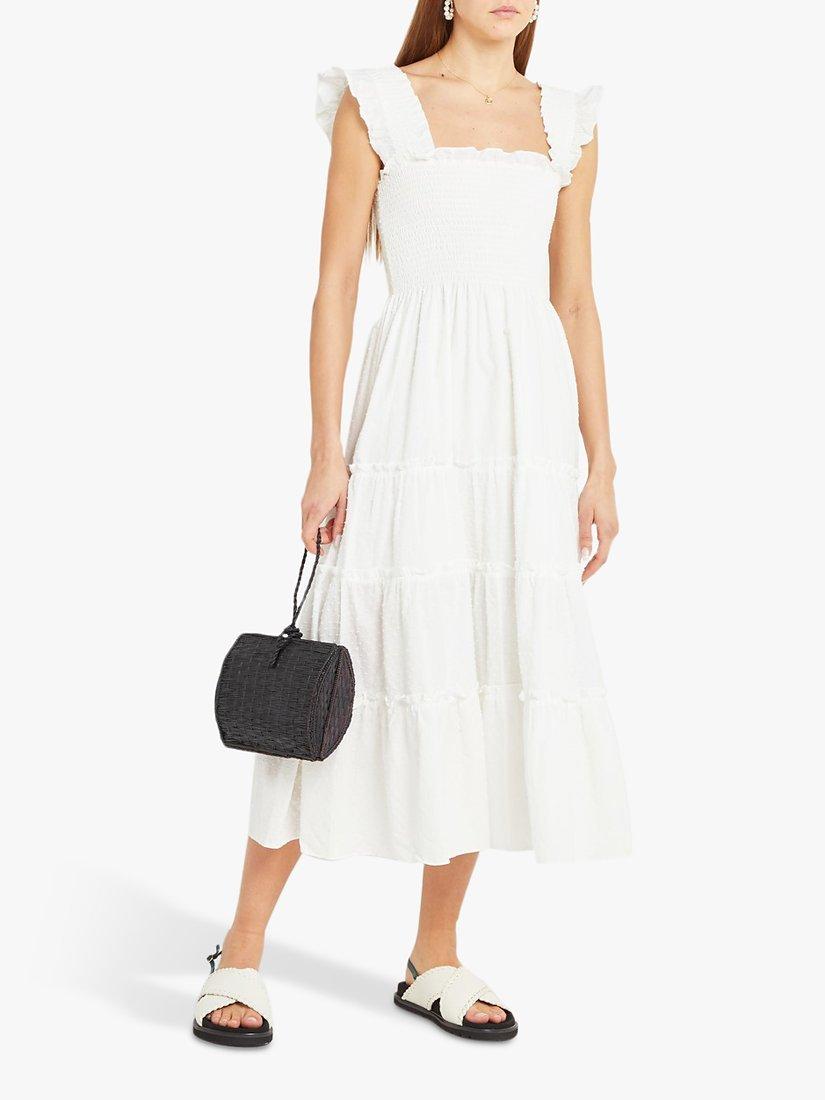 kourt Calypso Smocked Bodice Midi Dress