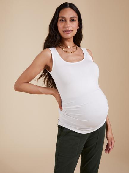 Isabella Oliver Maternity Tank Top, Pure White