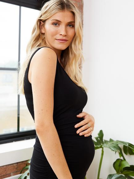 Isabella Oliver Ellis Maternity Dress, Black - view 2, Black