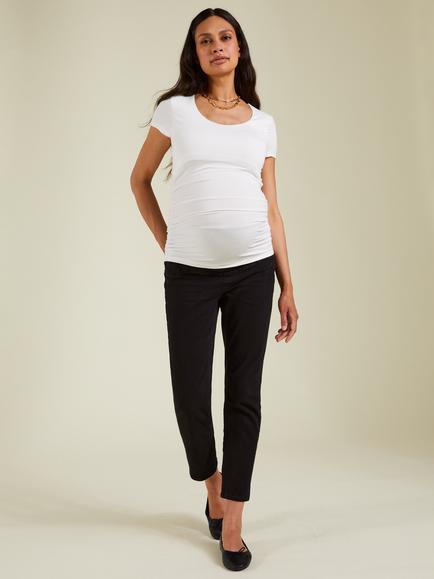 Isabella Oliver Over Bump Boyfriend Cut Maternity Jeans, Washed Black