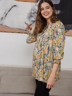 Isabella Oliver Meredith Floral Maternity Blouse, Multi, Multi
