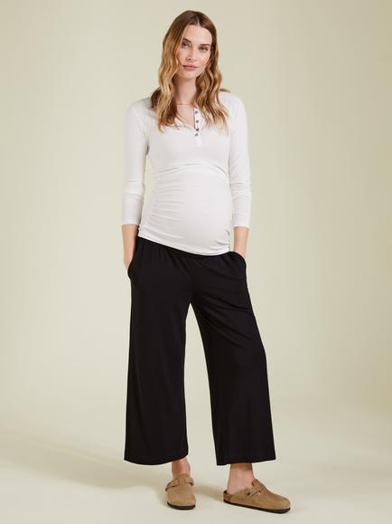Isabella Oliver Bethany Maternity Trousers, Caviar Black, Caviar Black