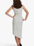 Gina Bacconi Kari Asymmetric Hem Spot Dress