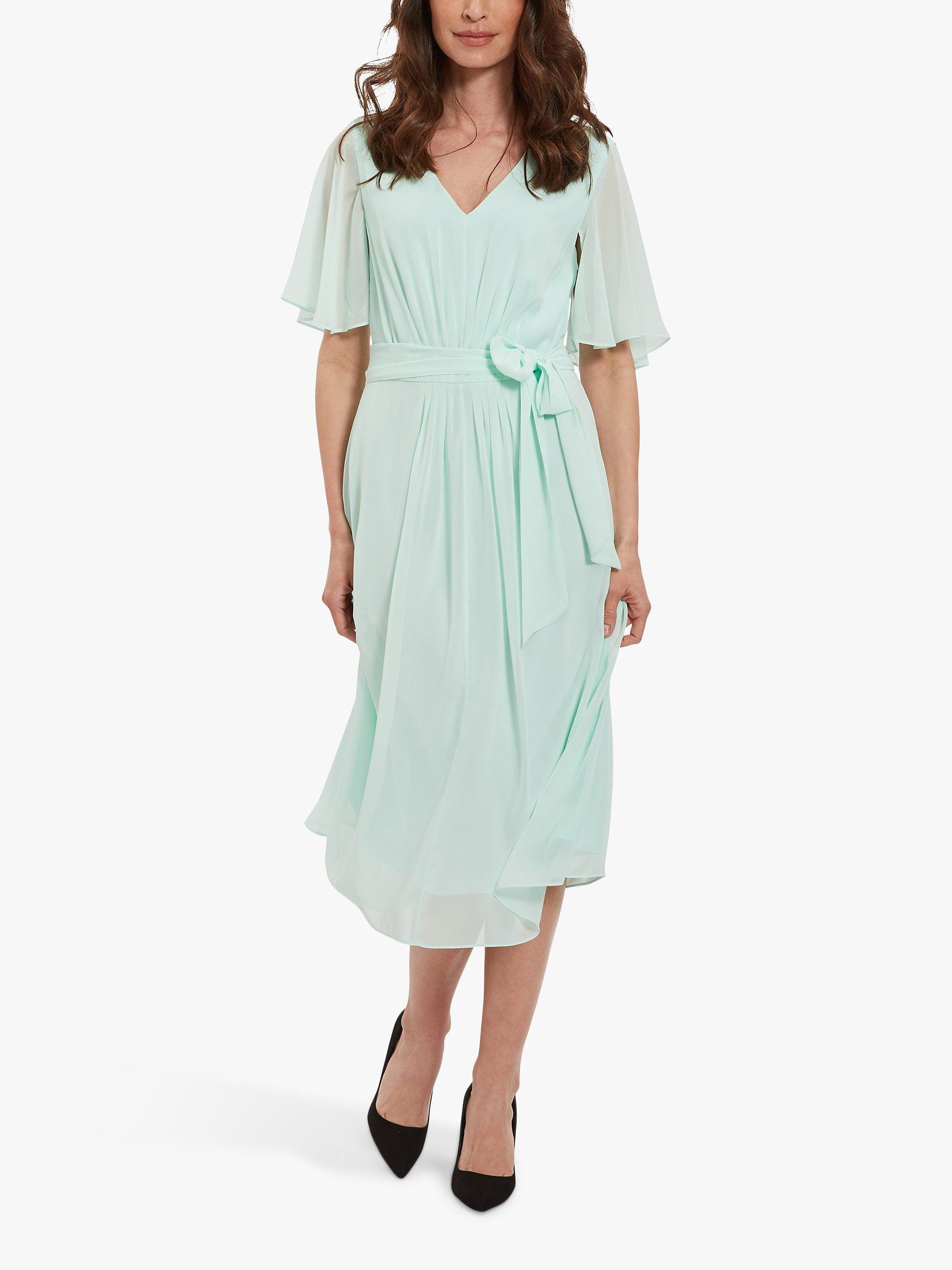 Gina Bacconi Lizelle Chiffon Dress, Soft Mint
