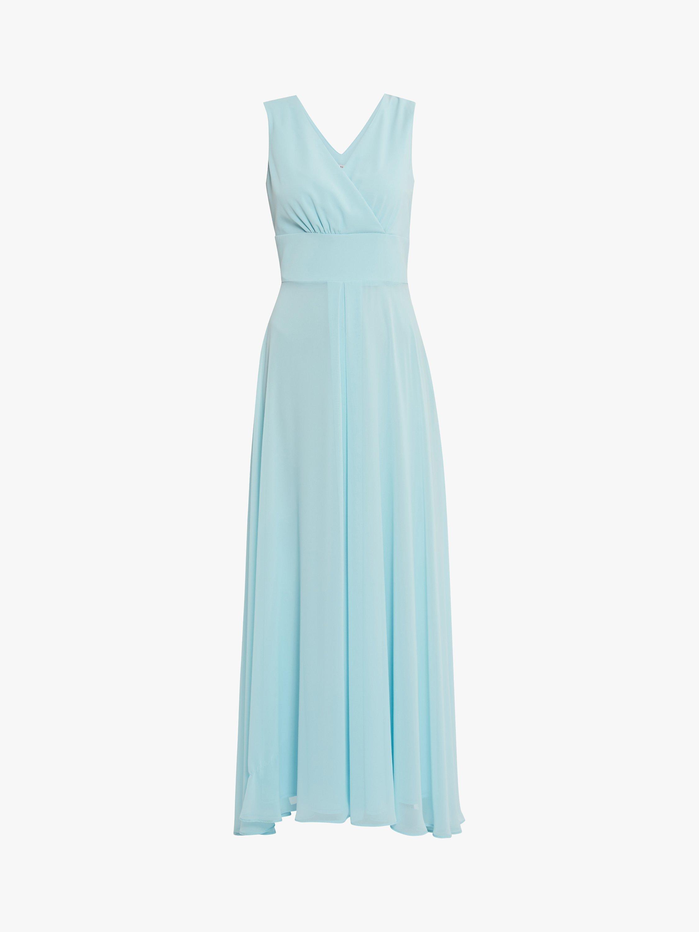 Gina Bacconi Christiana Chiffon Maxi Dress, Ice Blue, 20