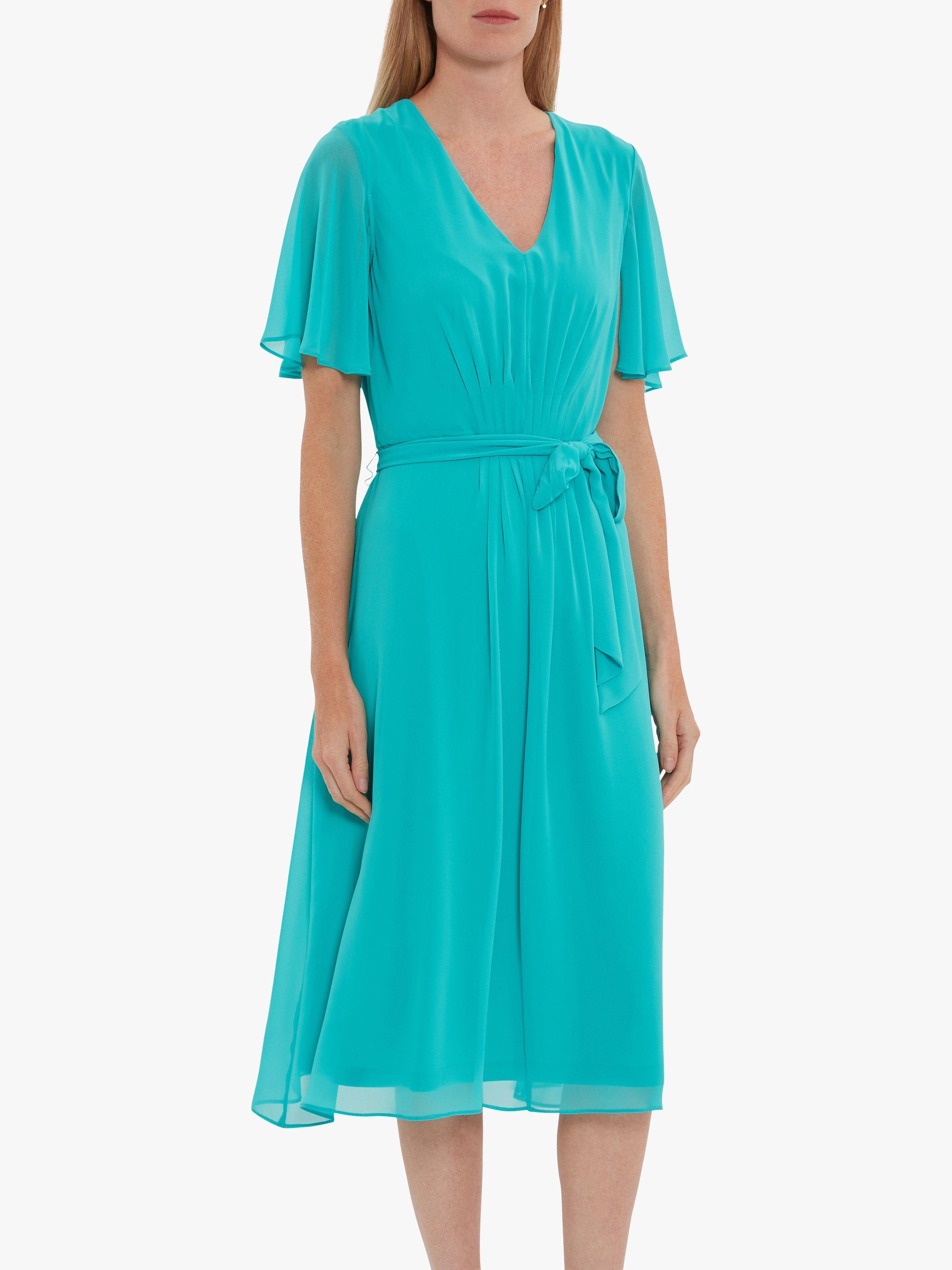 Gina Bacconi Lizelle Chiffon Dress, Sea Green