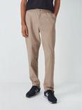 John Lewis ANYDAY Relaxed Fit Ripstop Stretch Cotton Ankle Trousers, Sand