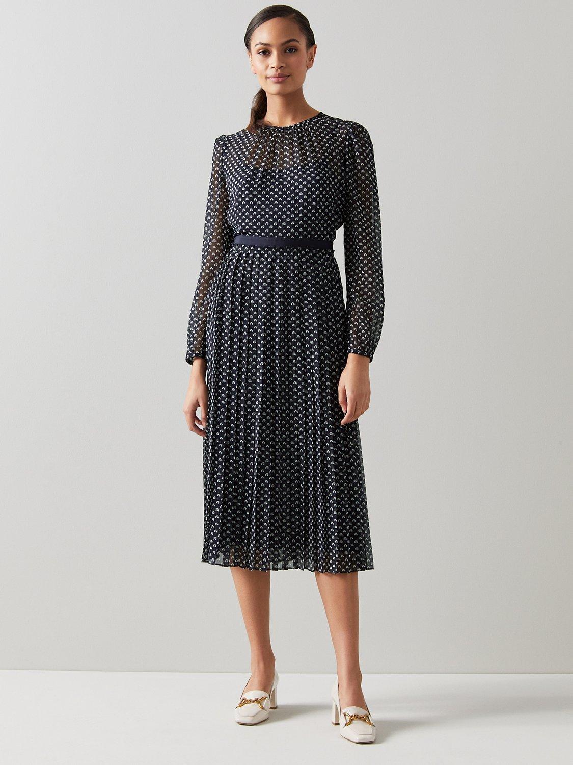 L.K.Bennett Avery Midi Dress, Navy