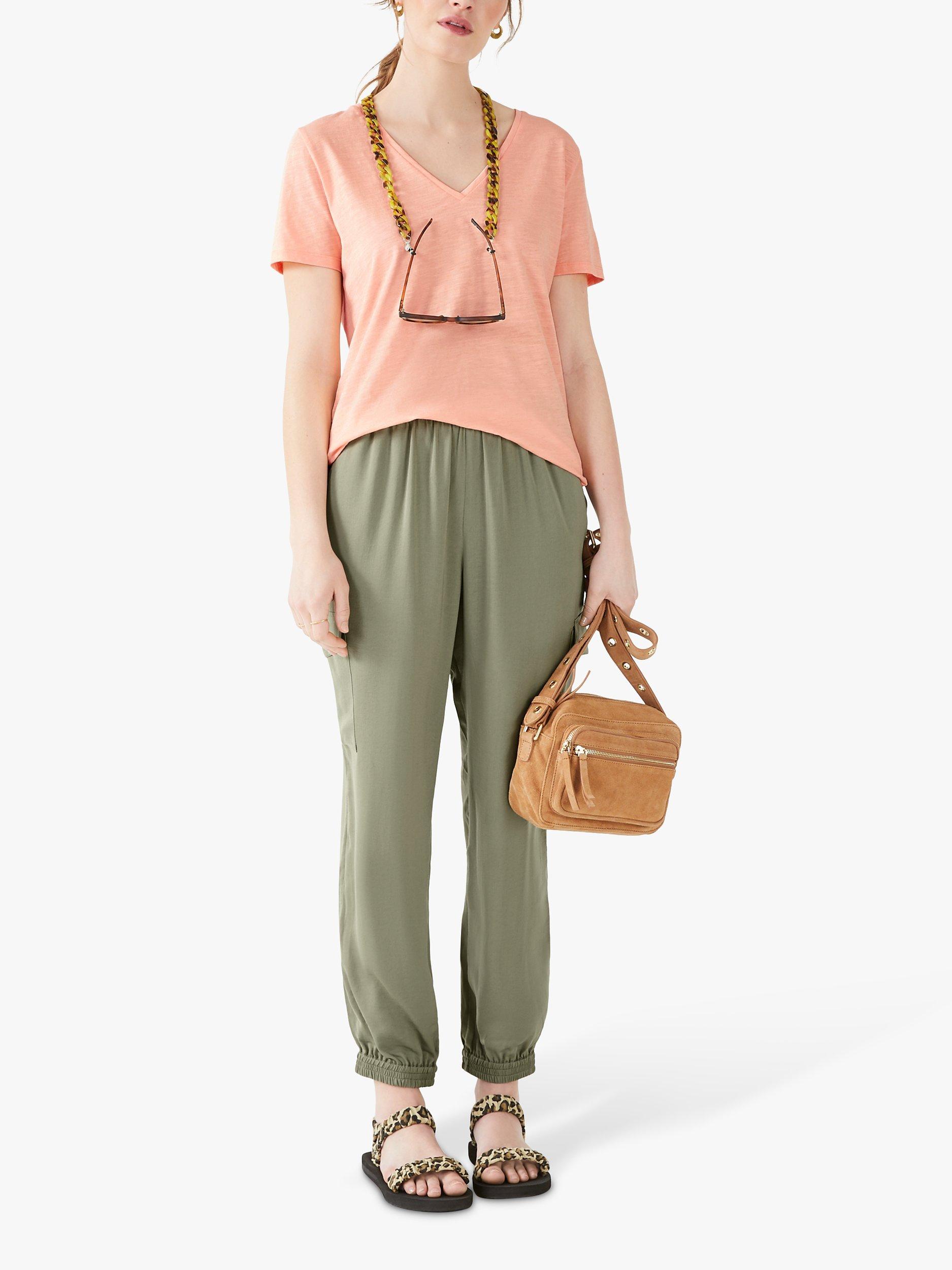 HUSH Nino Cargo Trousers, Washed Khaki