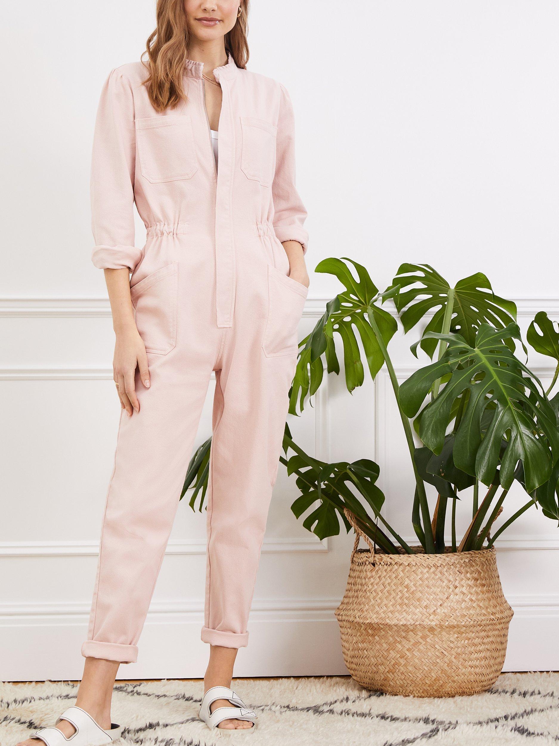 Baukjen Sally Organic Cotton Jumpsuit, Powder Pink
