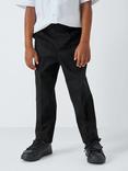 John Lewis ANYDAY Boys' Adjustable Waist Slim Fit School Trousers, Pack of 2