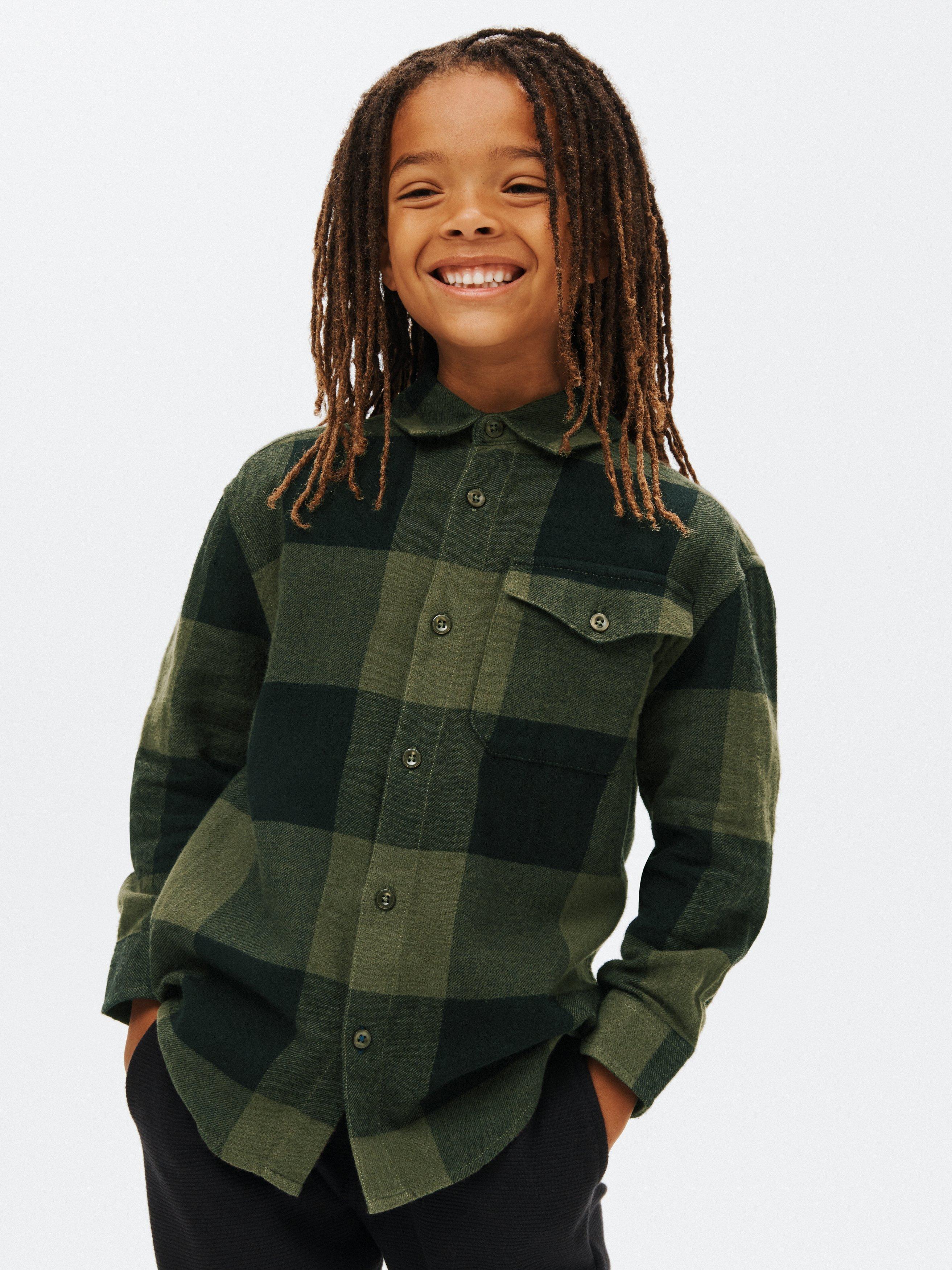 John Lewis Kids' Buffalo Check Long Sleeve Shirt