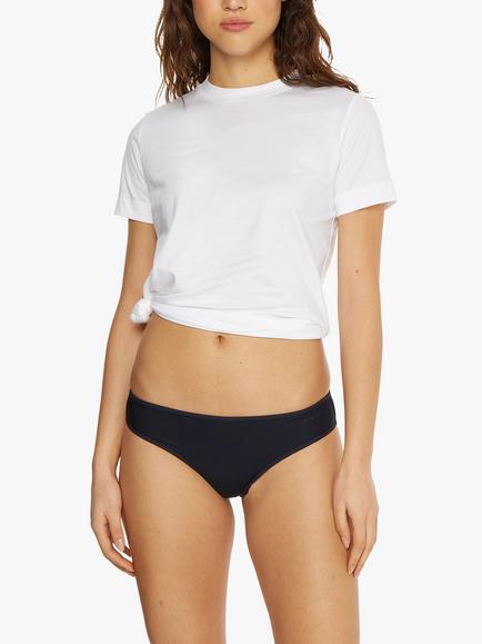 Calvin Klein Sheer Marquisette Bikini Knickers, Black