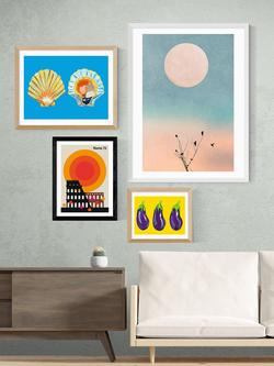 EAST END PRINTS Bo Lundberg 'Rome 73' Italy Framed Print - view 2, White Frame