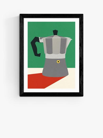 EAST END PRINTS Rosi Feist 'Espresso' Framed Print, Black Frame