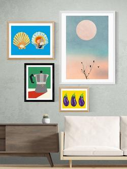 EAST END PRINTS Rosi Feist 'Espresso' Framed Print - view 2, Black Frame