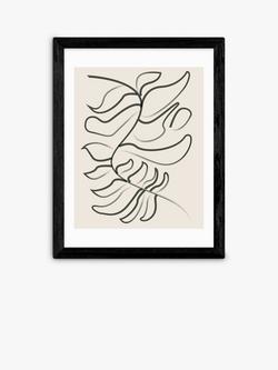 EAST END PRINTS Flower Love Child 'Sprung' Framed Print, Black Frame