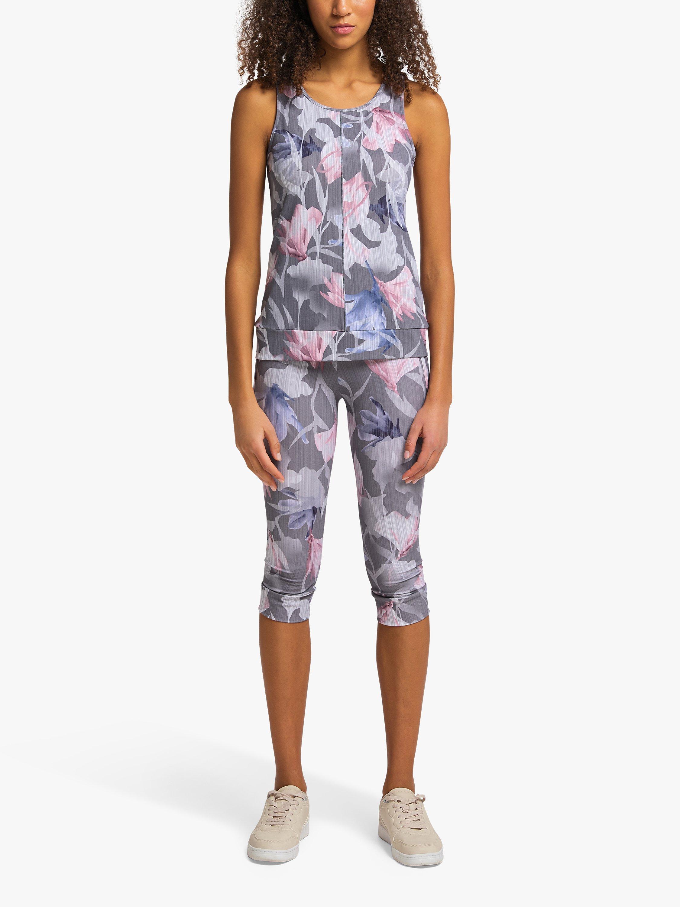 Product image 2 of 6, which shows Venice Beach Hailey Gym Vest, Floral Magnolia, S