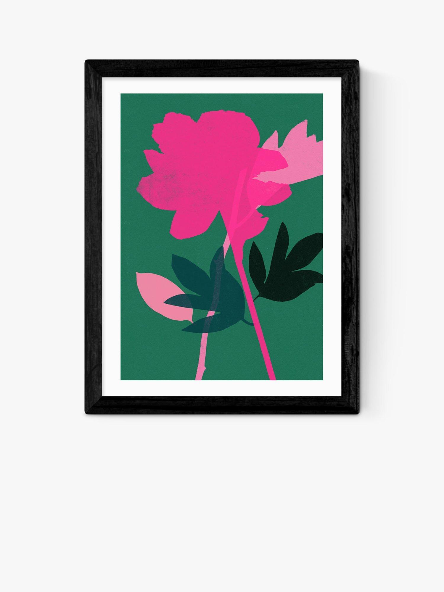 EAST END PRINTS Garima Dhawan 'Peony' Framed Print, Black Frame