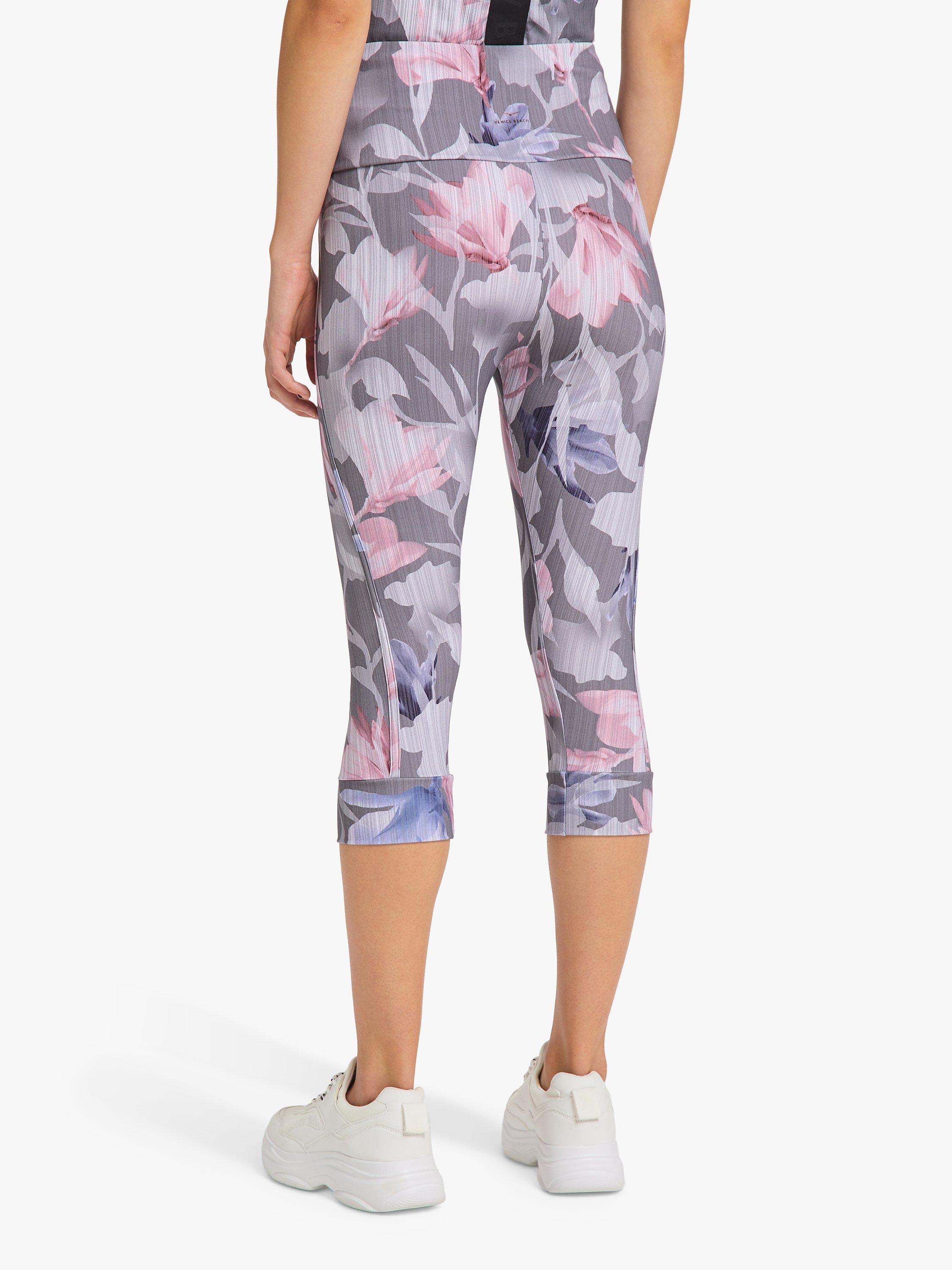 Product image 5 of 6, which shows Venice Beach Libera 7/8 Leggings, Floral Magnolia, XL