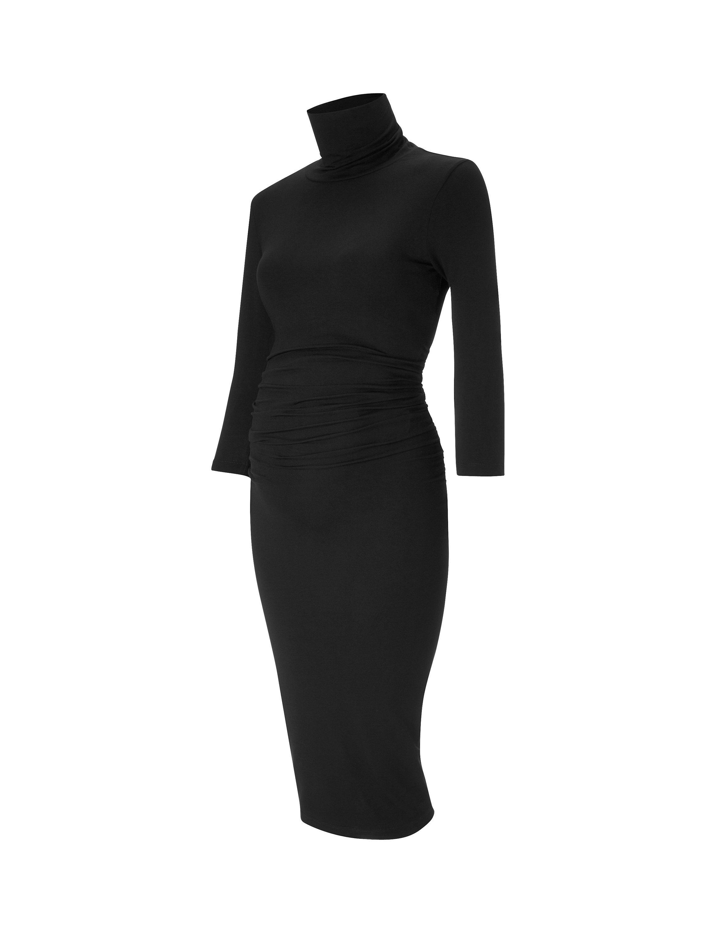 Product image 4 of 7, which shows Isabella Oliver Grayson Maternity Dress, Caviar Black, 8