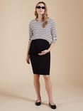 Isabella Oliver Dawn LENZING™ ECOVERO™ Maternity Skirt, Caviar Black