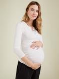 Isabella Oliver Bacall Maternity Top, Soft White