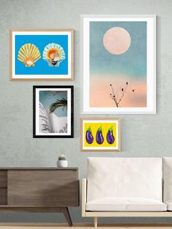 EAST END PRINTS Honeymoon Hotel 'Me Casa' Framed Print - view 2, White Frame