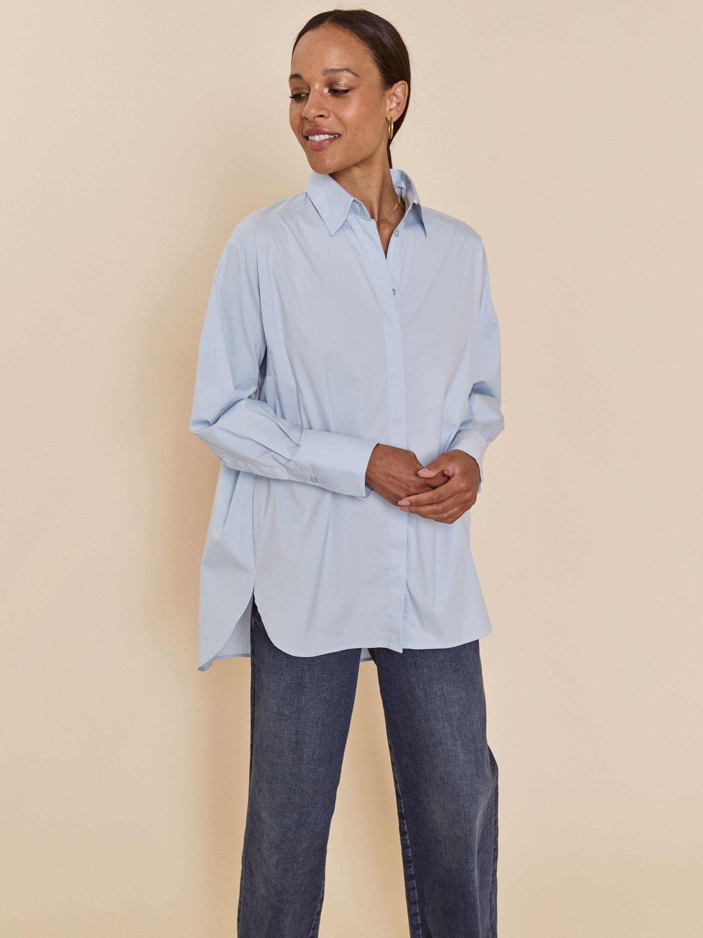 Product image 1 of 3, which shows MOS MOSH Enola Classic Shirt, Skyway, XS