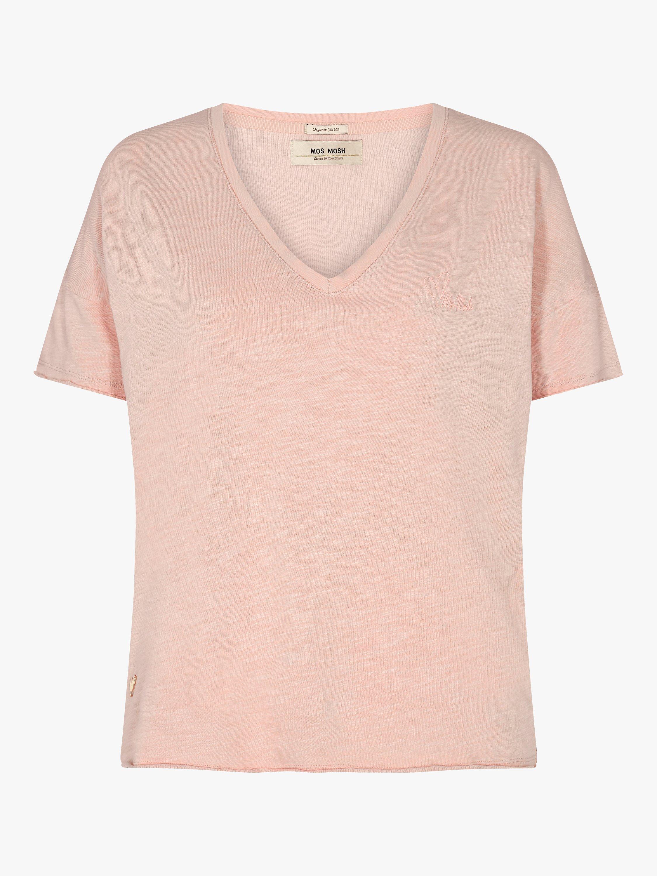 MOS MOSH Glory V-Neck T-Shirt, Misty Rose
