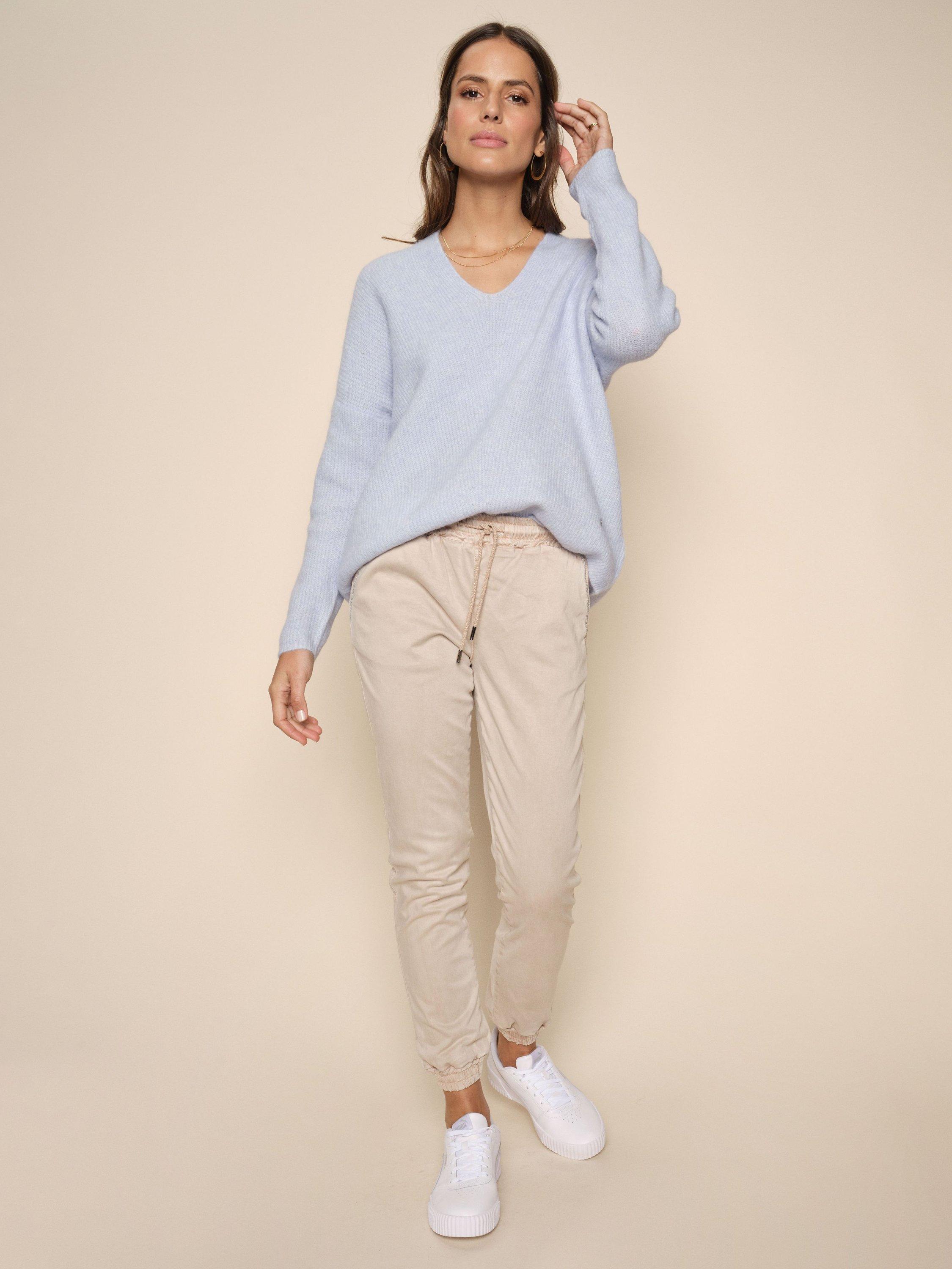 MOS MOSH Freya Jogger Trousers, Feather Grey