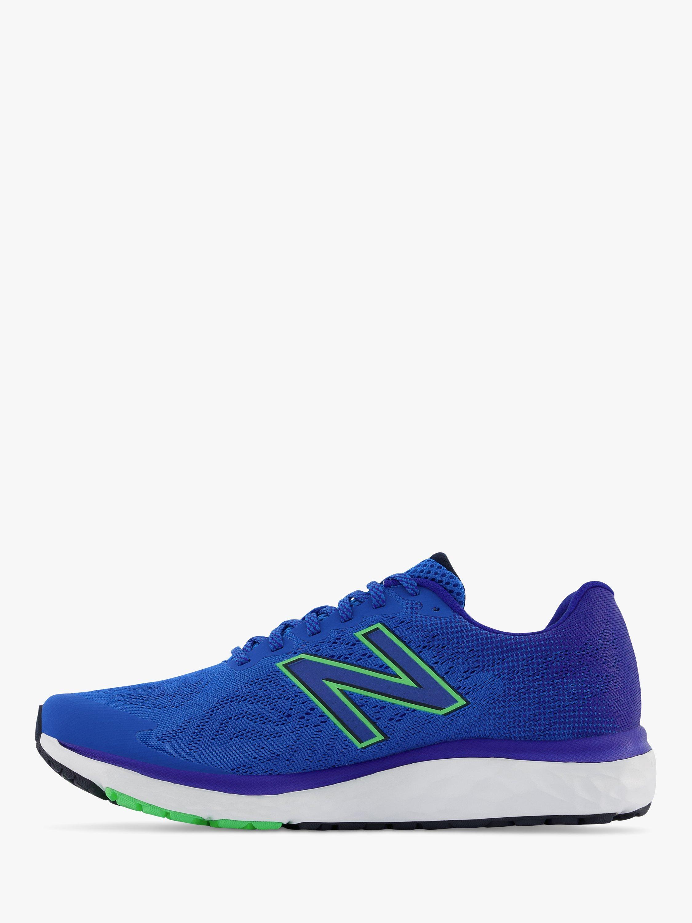Product image 2 of 4, which shows New Balance 680v7 Men's Running Shoes, Serene Blue/Infinity Blue/Vibrant Spring, 12.5