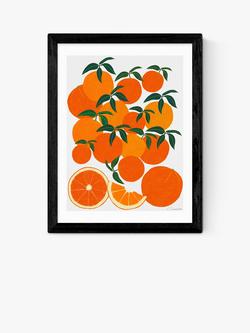 EAST END PRINTS Leanne Simpson 'Orange Harvest' Framed Print, Black Frame