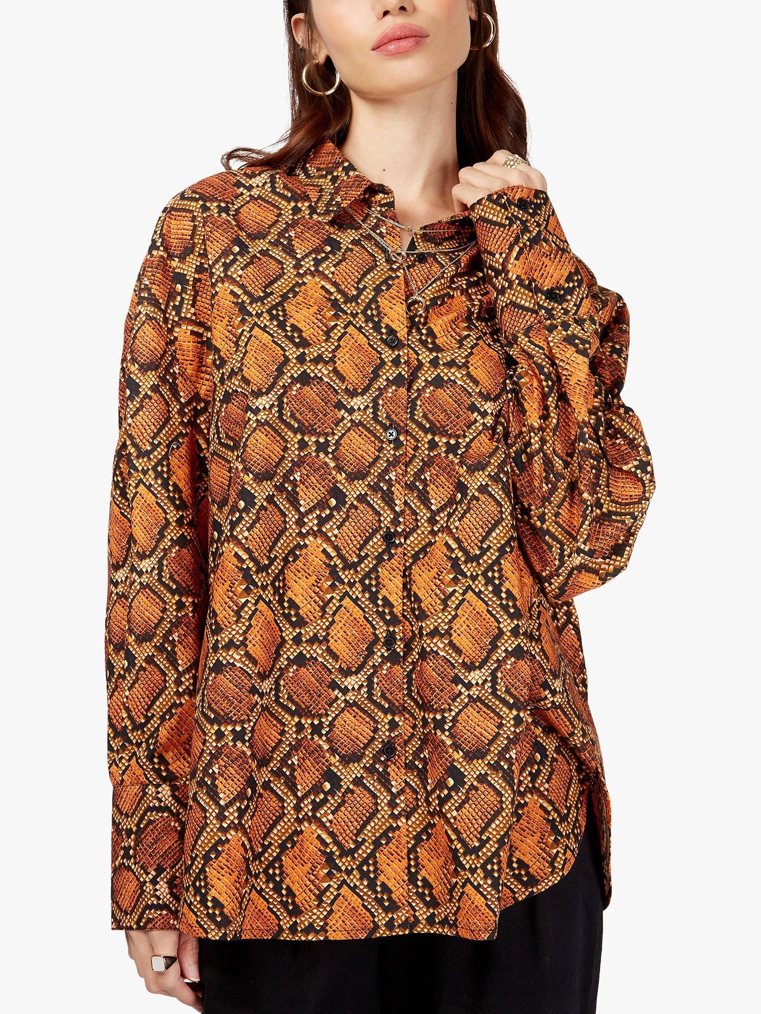 Somerset by Alice Temperley Snake Print Shirt, Brown
