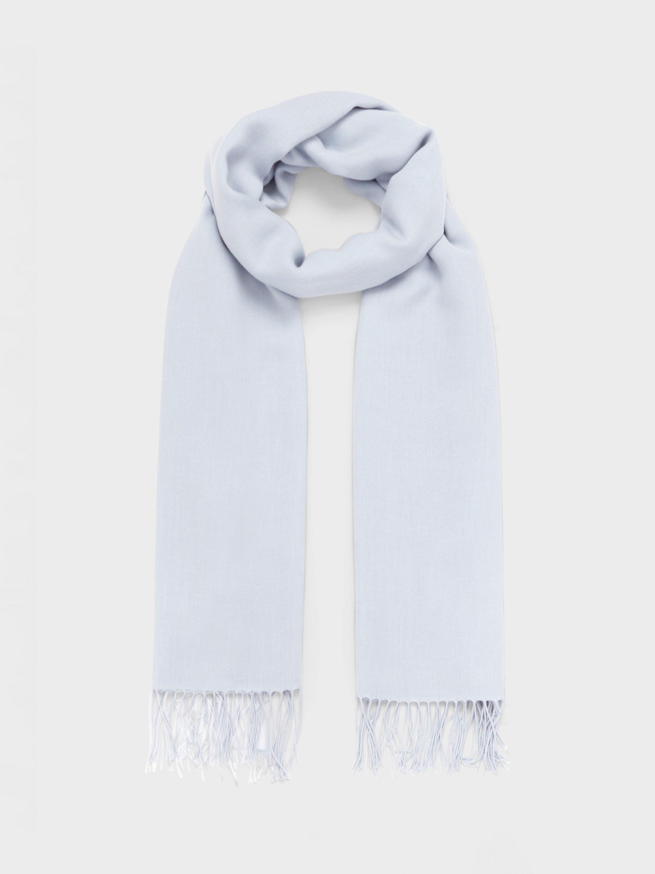 Product image 4 of 4, which shows Hobbs Matilda Scarf, Celeste Blue, One Size