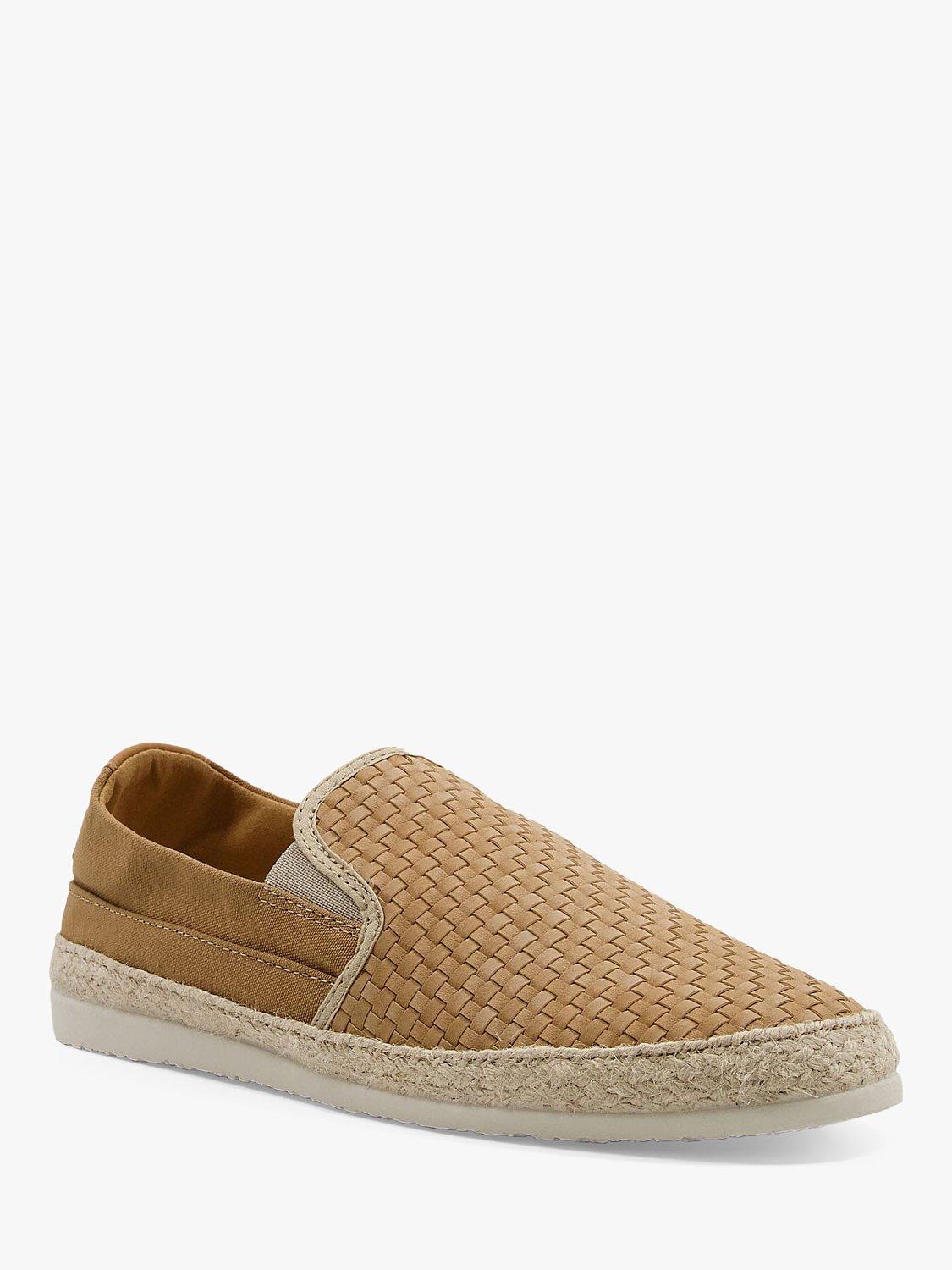 Product image 3 of 4, which shows Dune Frederico Woven Detail Suede Espadrilles, Tan, 11