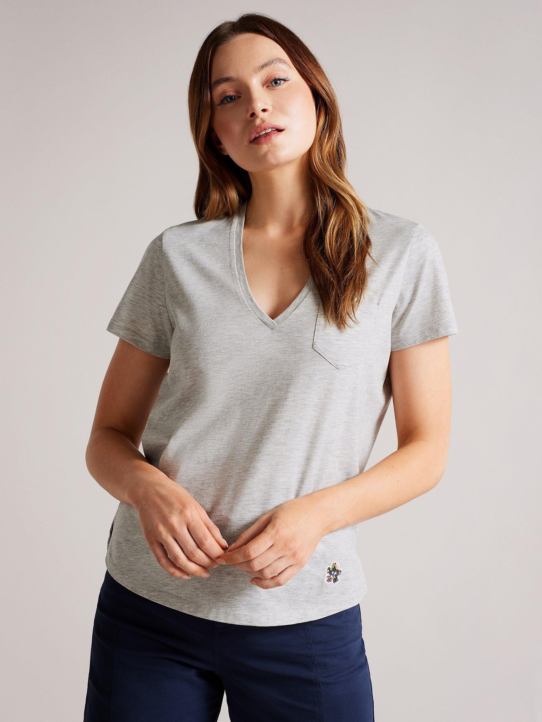Ted Baker Lovage Cotton T-Shirt, Grey