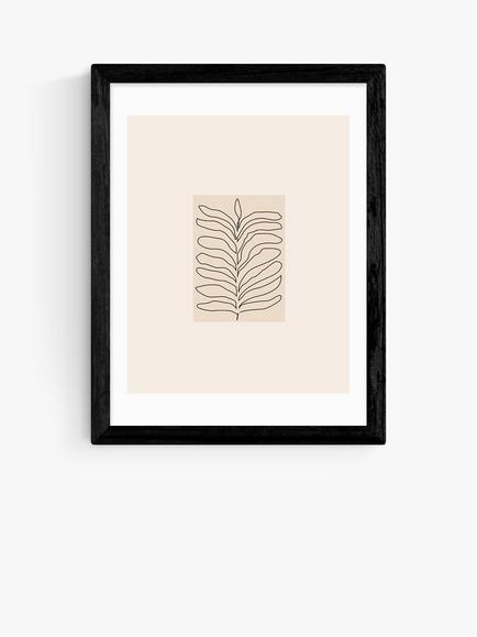 EAST END PRINTS Flower Love Child 'Organics' Framed Print, Multi