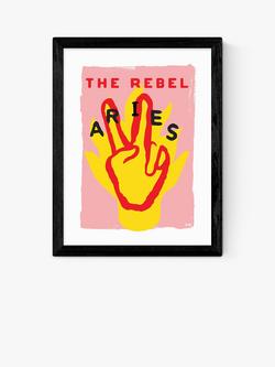 EAST END PRINTS Sophie Ward 'Aries The Rebel' Framed Print, Black Frame