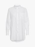 Part Two Lulas Long Poplin Shirt, White