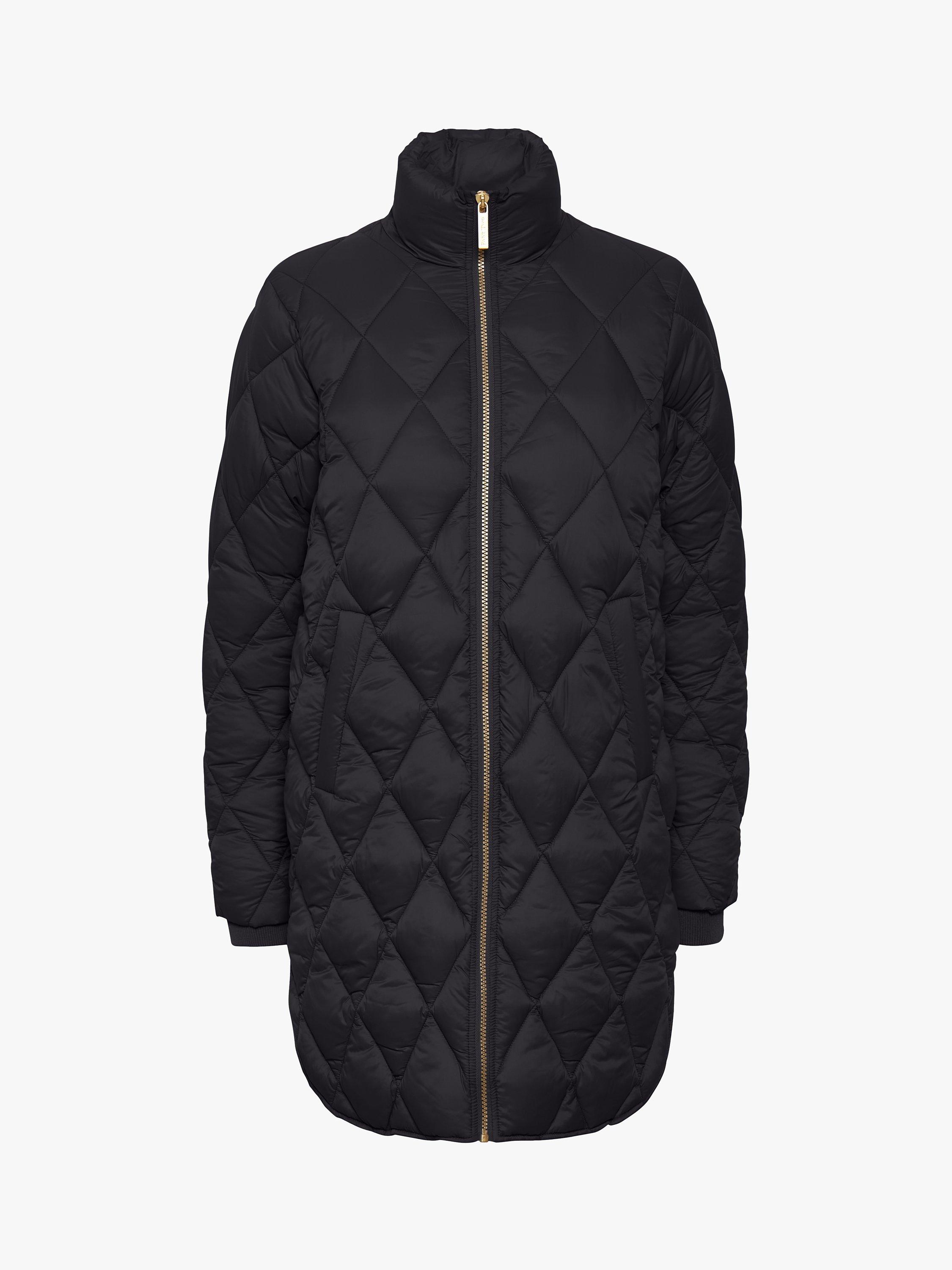 Product image 5 of 6, which shows Part Two Olilas Mid Length Quilted Jacket, Black, 8