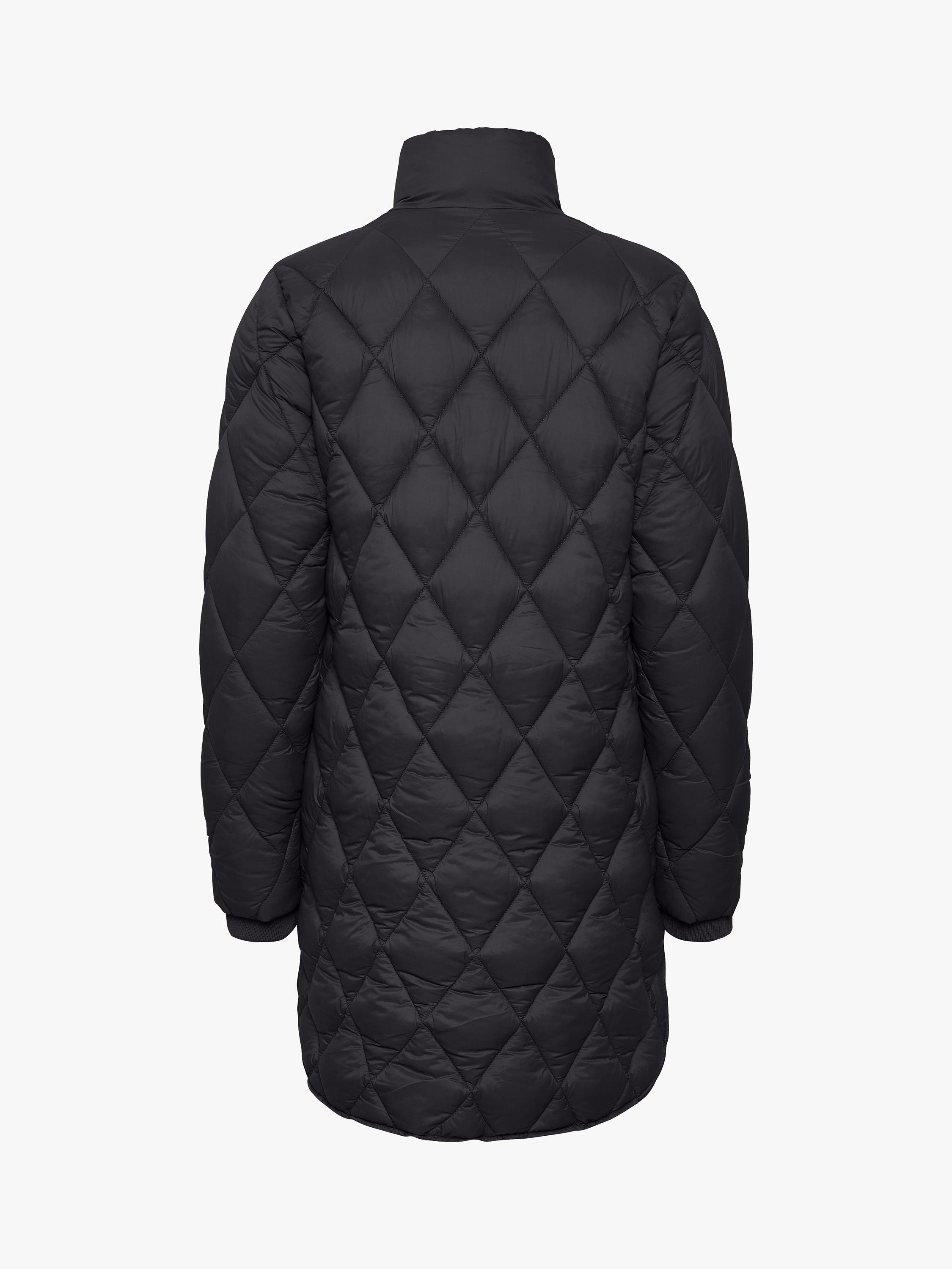 Product image 6 of 6, which shows Part Two Olilas Mid Length Quilted Jacket, Black, 8