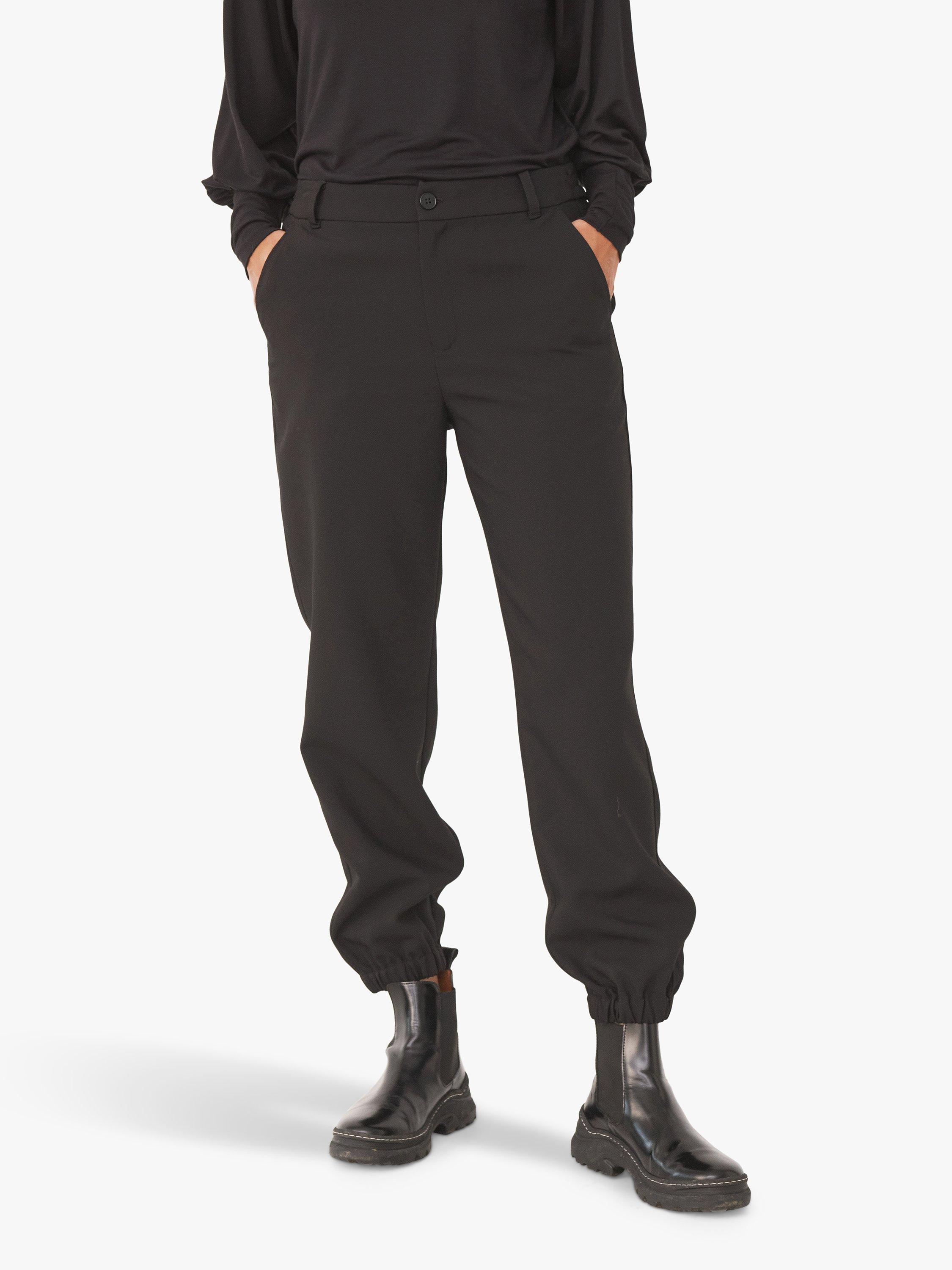 Product image 4 of 6, which shows Part Two Katja Tapered Trousers, Black, 16