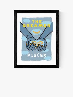 EAST END PRINTS Sophie Ward 'Pisces The Dreamer' Framed Print, Black Frame